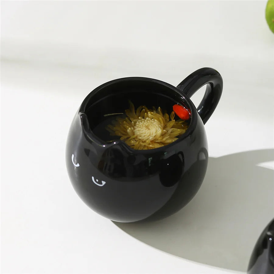 Cat Shaped Ceramic Cup,