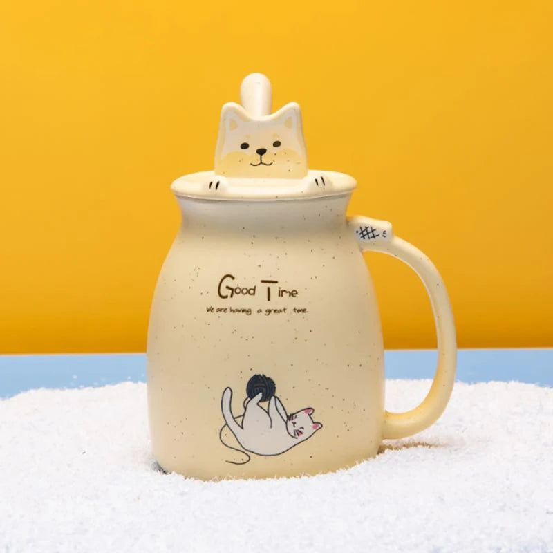 Creative Color Cat Heat-Resistant Mug