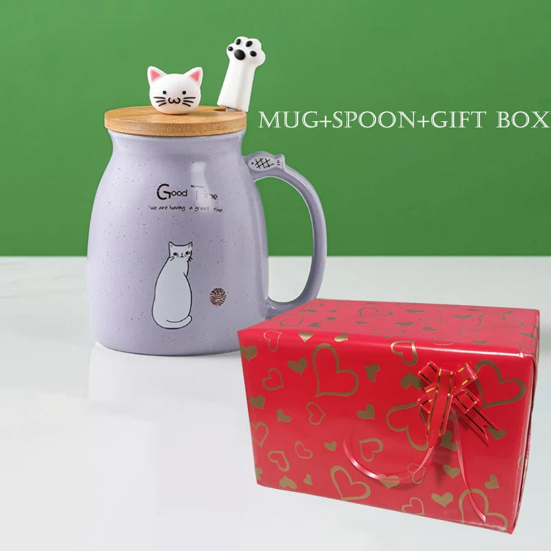 Creative Color Cat Heat-Resistant Mug
