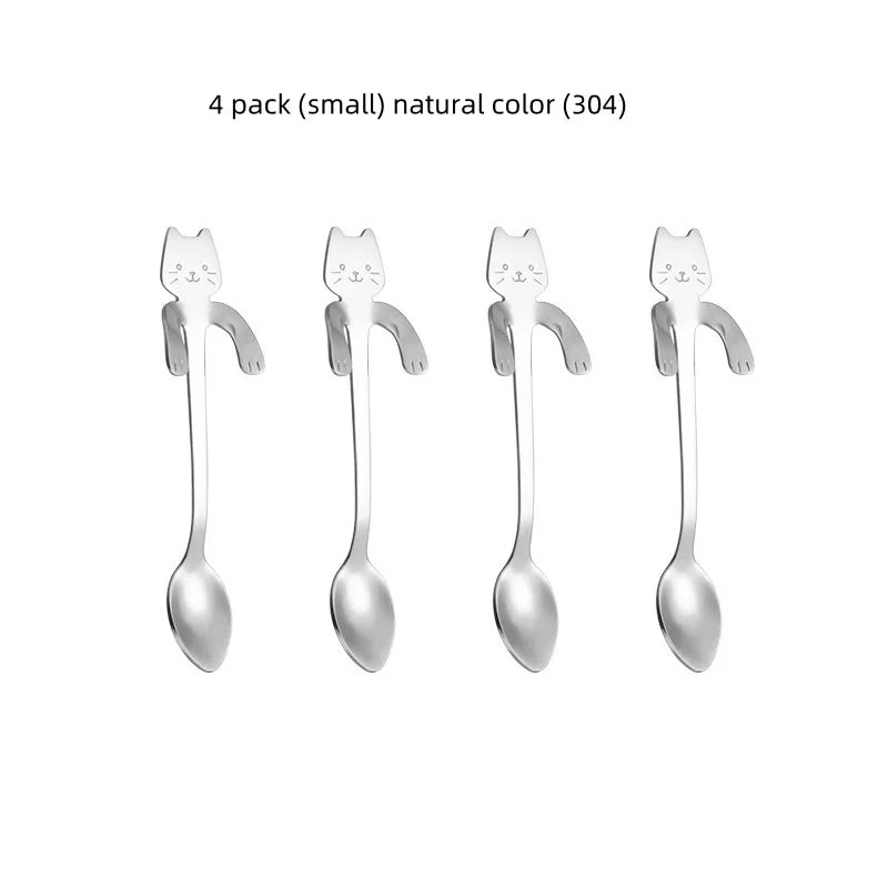 Stainless Steel Cat Creative Cartoon Hanging Edge