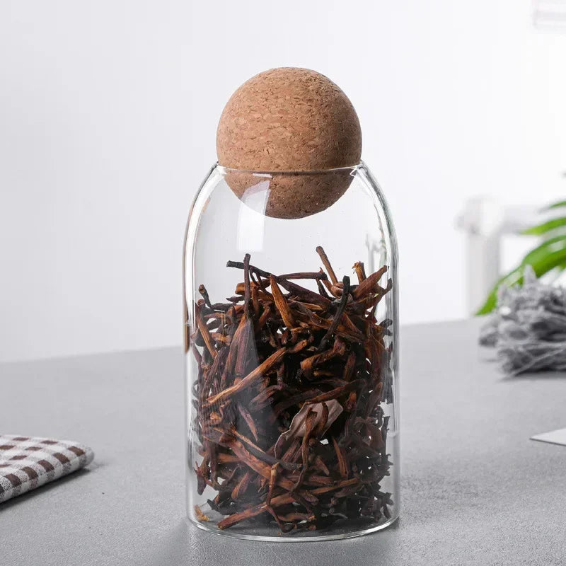 Coffee Bean Transparent Glass Product Storage