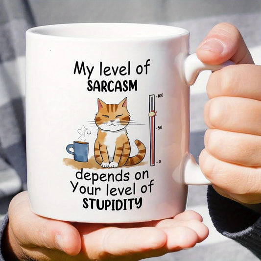 Witty Cat Design Funny Sarcasm Mug