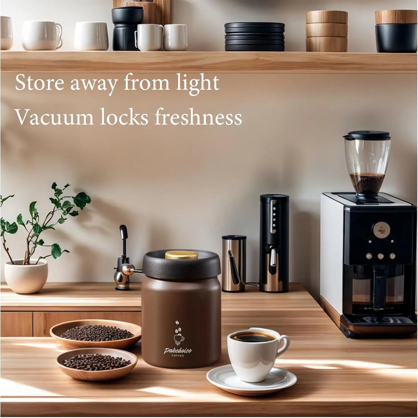 Vacuum Coffee Bean Storage Container