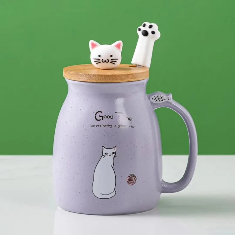 Creative Color Cat Heat-Resistant Mug