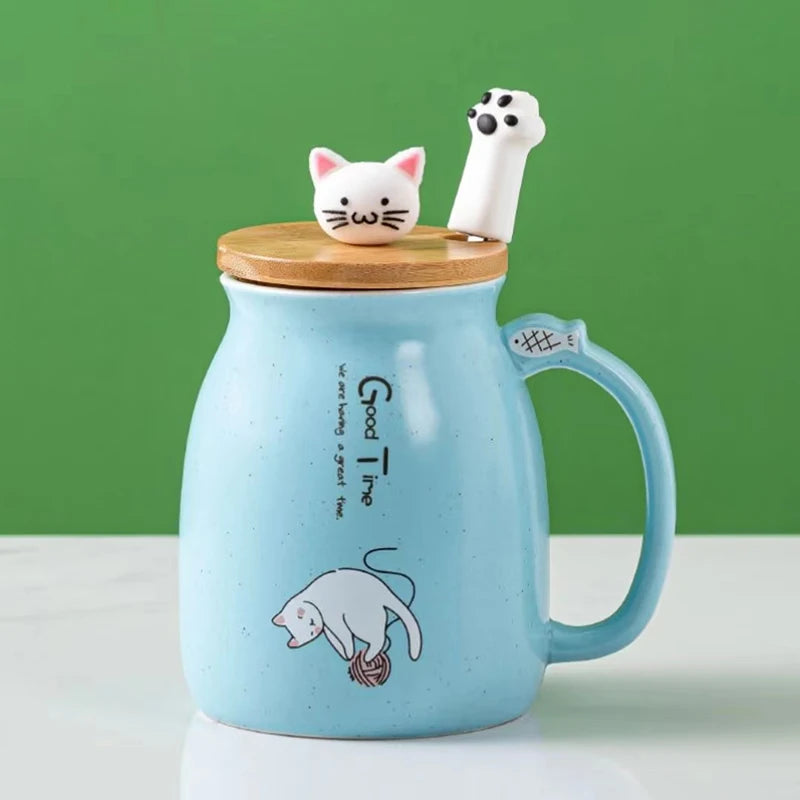 Creative Color Cat Heat-Resistant Mug