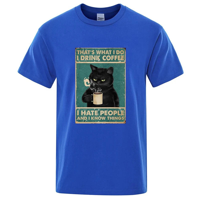 Men's Cat O-Neck T-Shirt