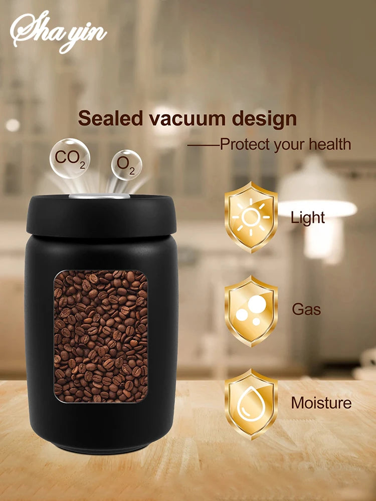 Coffee Beans Vacuum Sealed Jug