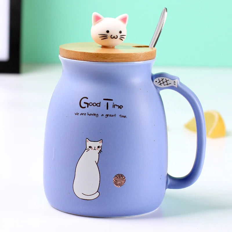 Creative Color Cat Heat-Resistant Mug