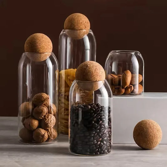 Coffee Bean Transparent Glass Product Storage