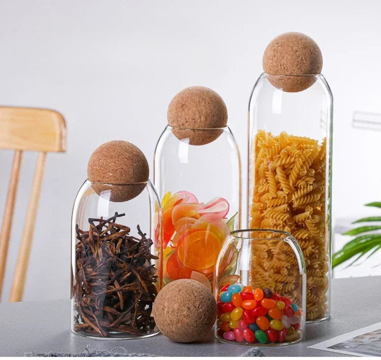 Coffee Bean Transparent Glass Product Storage