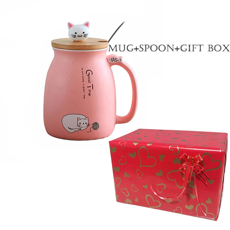 Creative Color Cat Heat-Resistant Mug