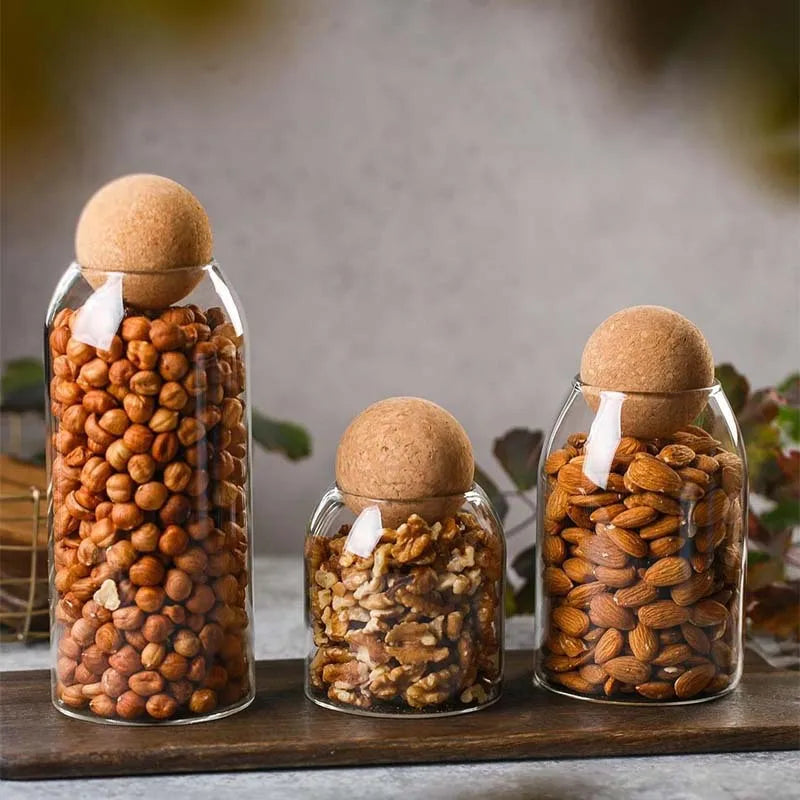 Coffee Bean Transparent Glass Product Storage