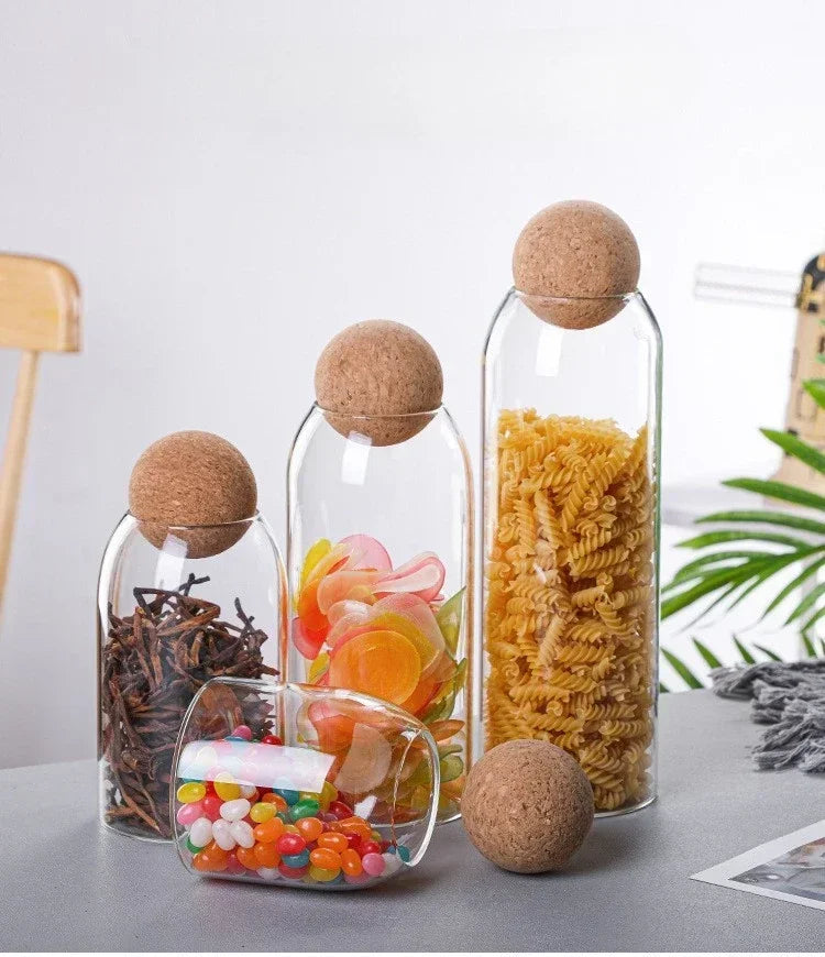 Coffee Bean Transparent Glass Product Storage