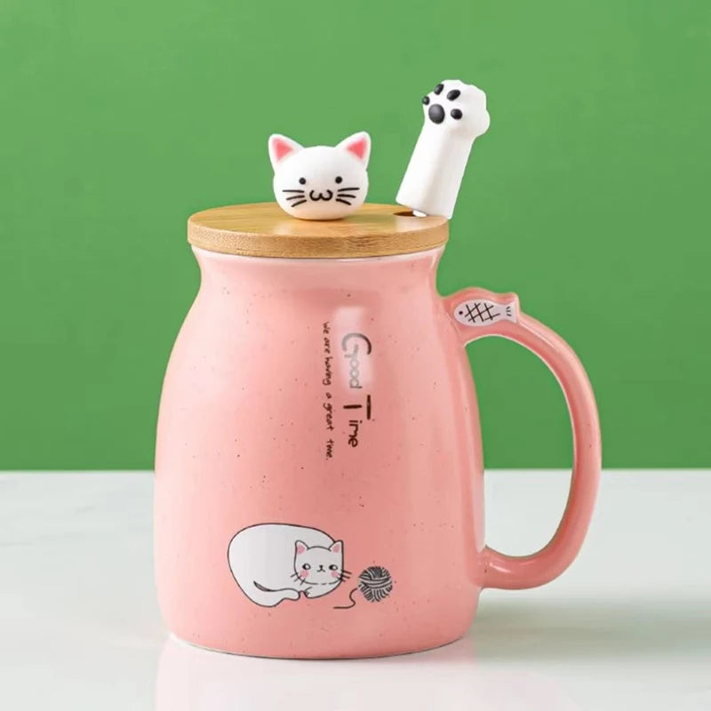 Creative Color Cat Heat-Resistant Mug