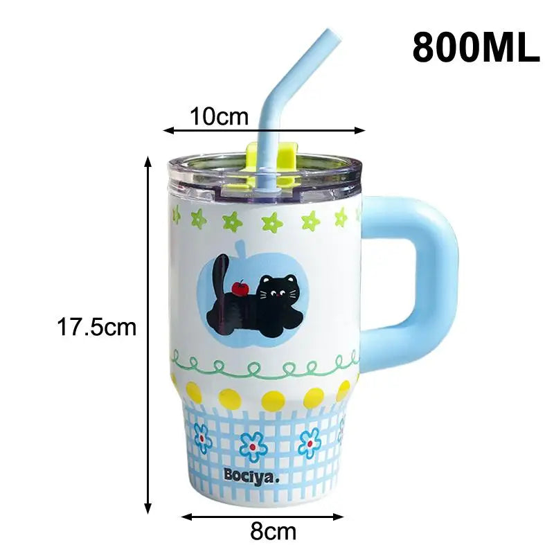 Kawaii Cat Stainless Steel Vacuum Tumbler