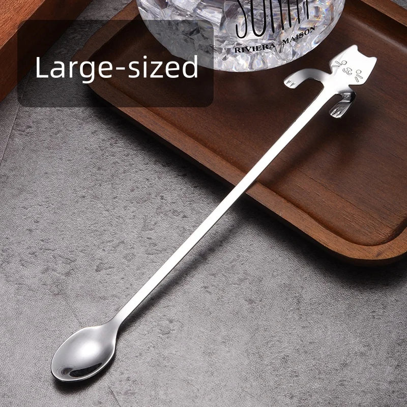 Stainless Steel Cat Creative Cartoon Hanging Edge