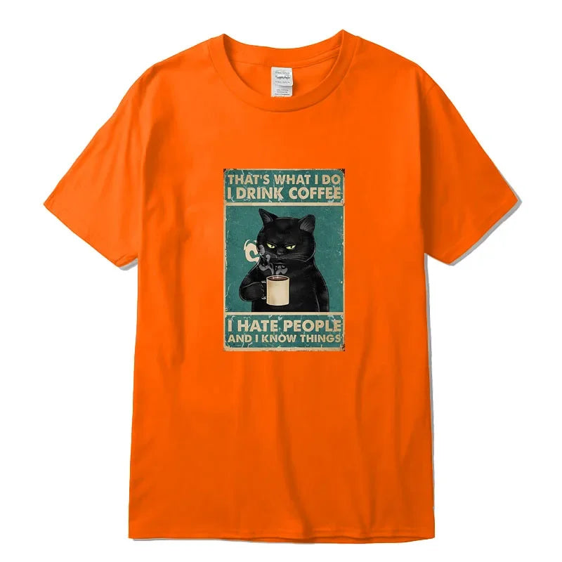 Men's Cat O-Neck T-Shirt