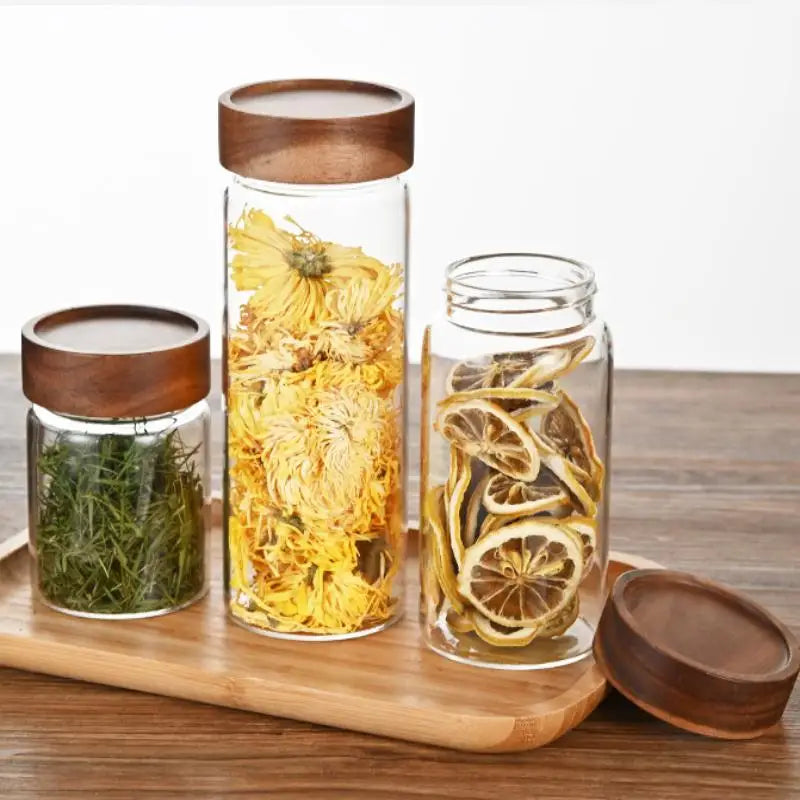 Coffee Beans Sealed Tank Transparent Glass