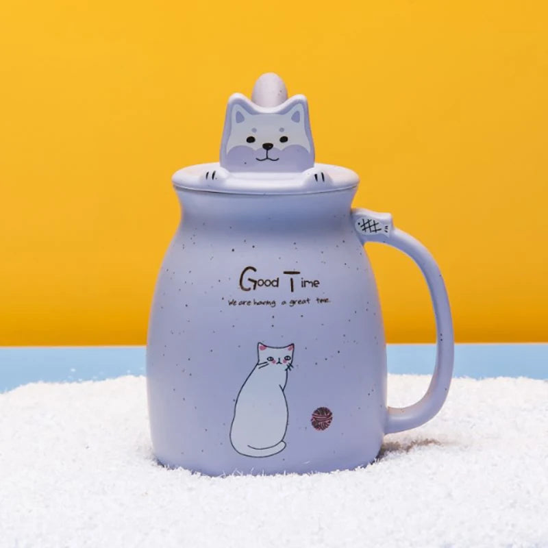 Creative Color Cat Heat-Resistant Mug