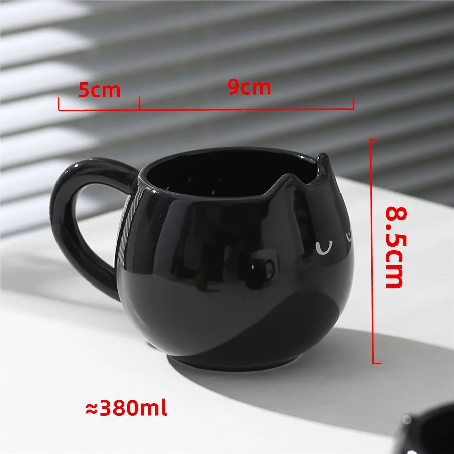 Cat Shaped Ceramic Cup,