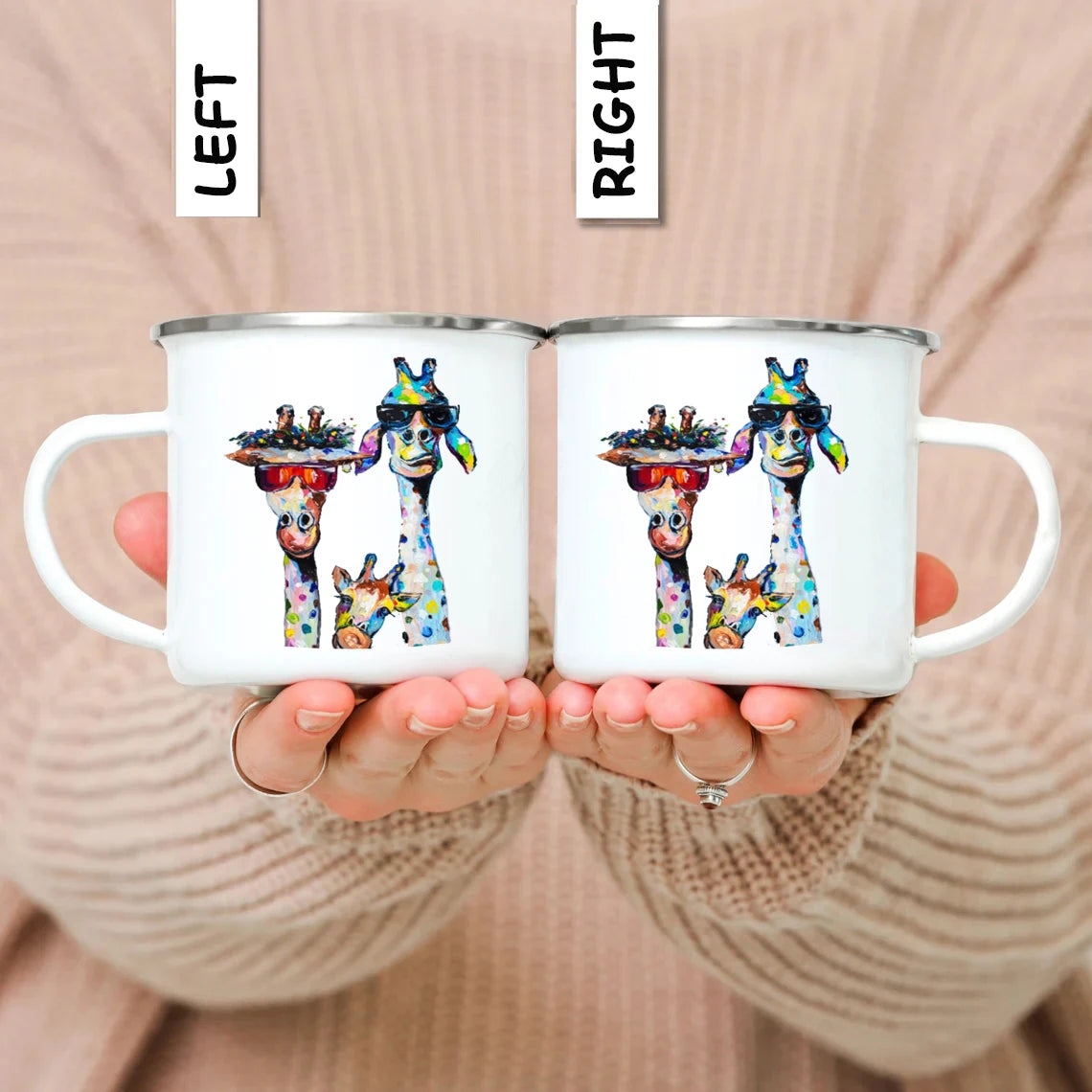 LAZY CAT Enamel Mug