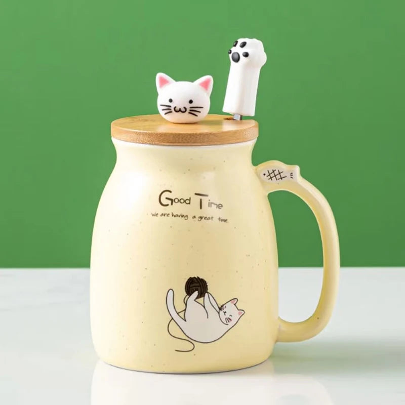Creative Color Cat Heat-Resistant Mug