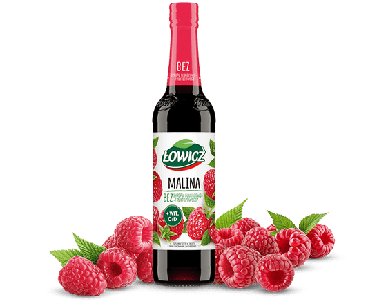 Lowicz Syrup Raspberry (Malina) 400ml